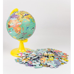 481514 GLOBUS+100PCS PUZZLE 15CM NA SRPSKOM JEZIKU